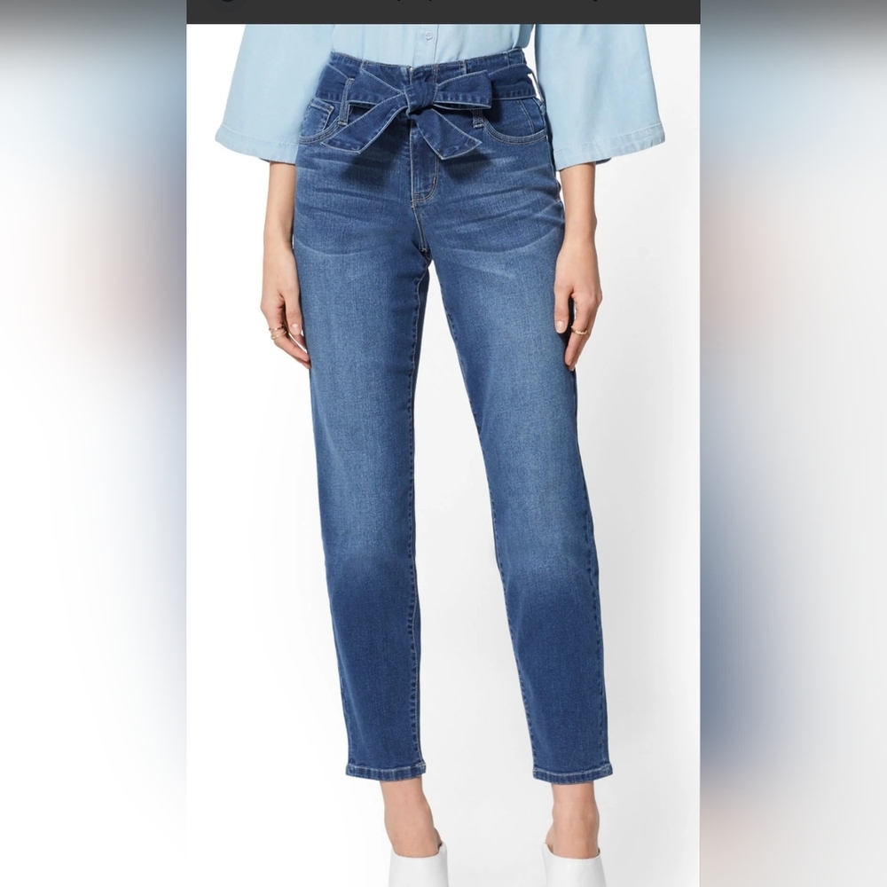 NY&Co PaperBag- Waist Slim Leg Jean